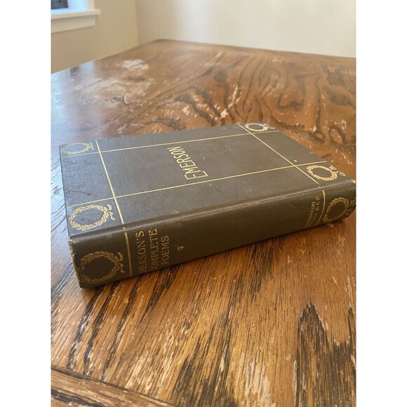 Emersons Complete Poems Vintage Hardcover Book 1904 - Picture 1 of 11